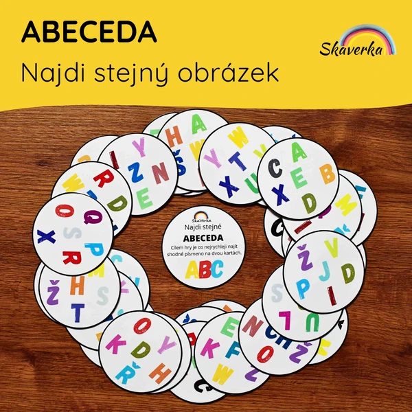 Najdi stejný obrázek - ABECEDA