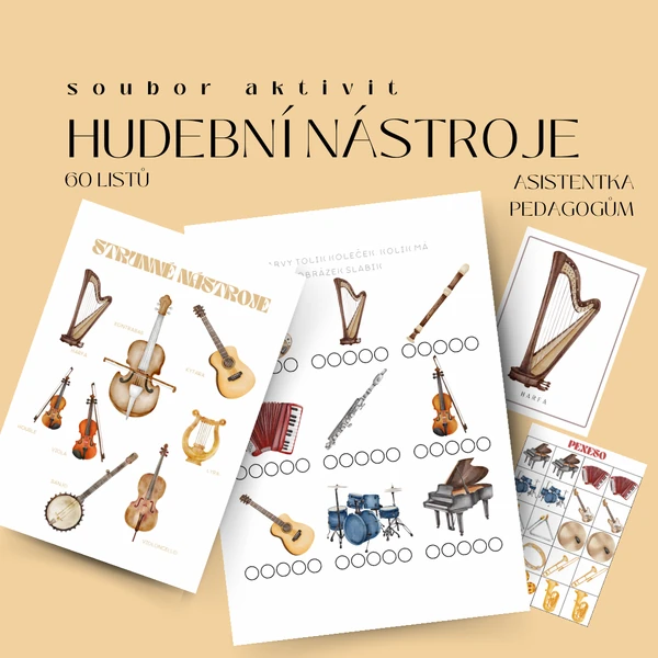Hudební nástroje - soubor aktivit