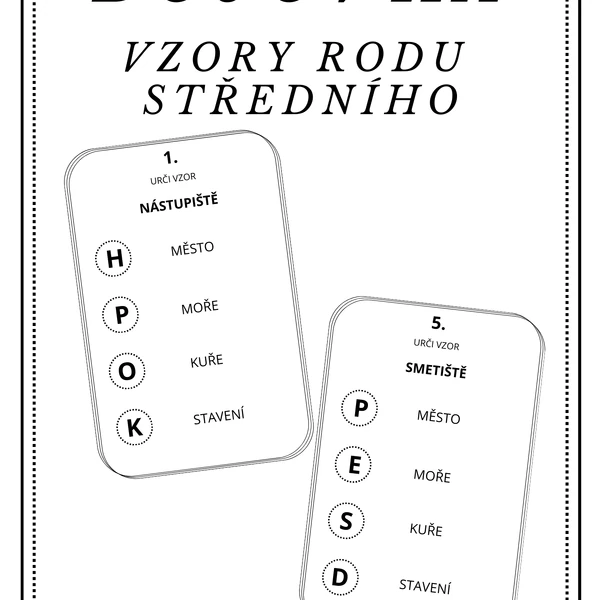 Bojovka - vzory rodu středního