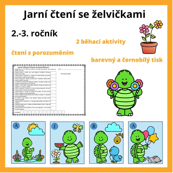 Jarní běhací čtení se želvičkami