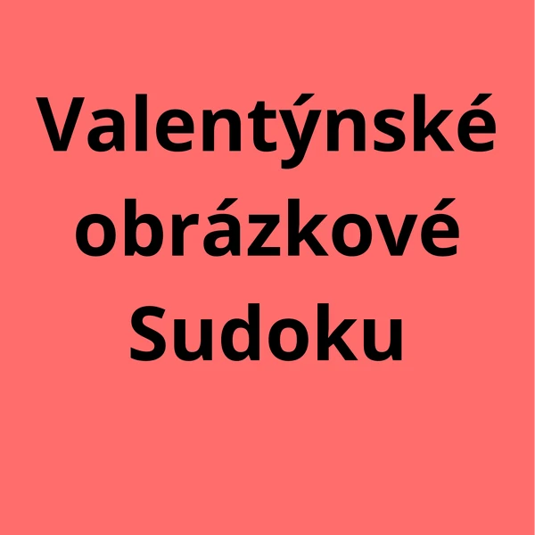 Valentýnské obrázkové sudoku