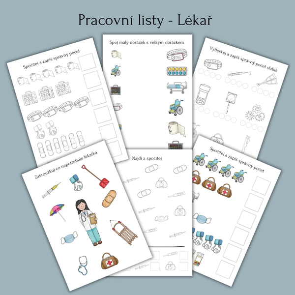 Lékař - pracovní listy