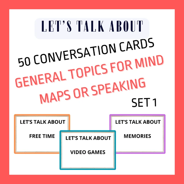 Conversation cards GENERAL TOPICS SET 1