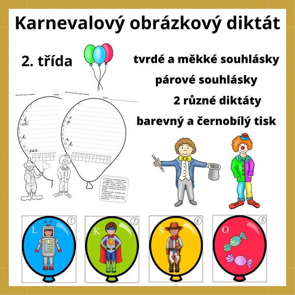 Karnevalový obrázkový diktát