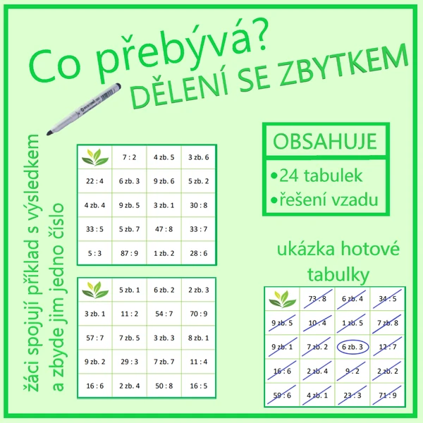 Co přebývá? Dělení se zbytkem
