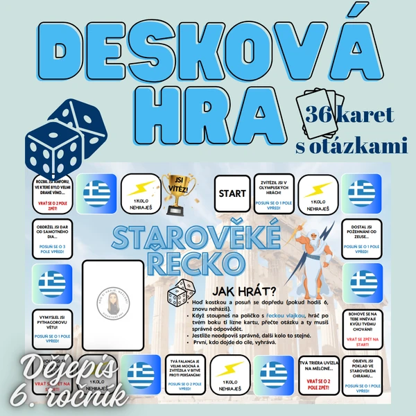 DESKOVÁ HRA - STAROVĚKÉ ŘECKO