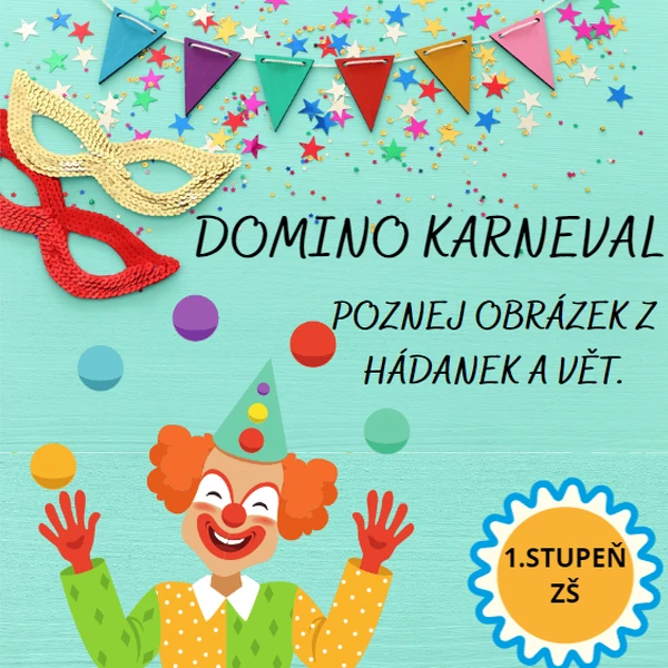 DOMINO -karneval - popis obrázku - věty