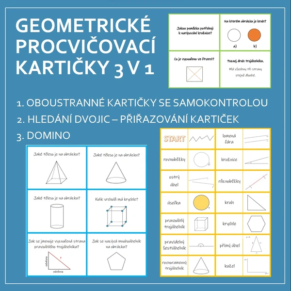 GEOMETRICKÉ PROCVIČOVÁNÍ 3 v 1