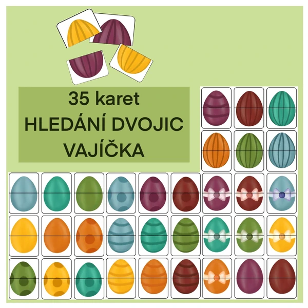 Velikonoce - hledání dvojic - kraslice