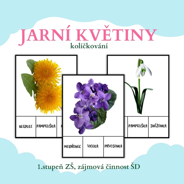 Jarní květiny - kolíčkování