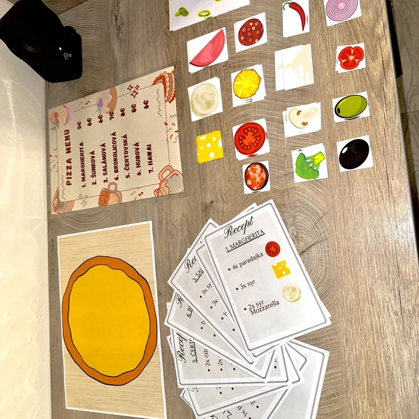 Zábavná hra na číšníka / PIZZA GAME/ Povolání