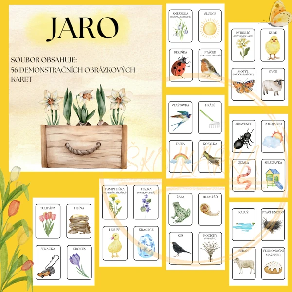 JARNÍ DEMONSTRAČNÍ OBRÁZKOVÉ KARTY