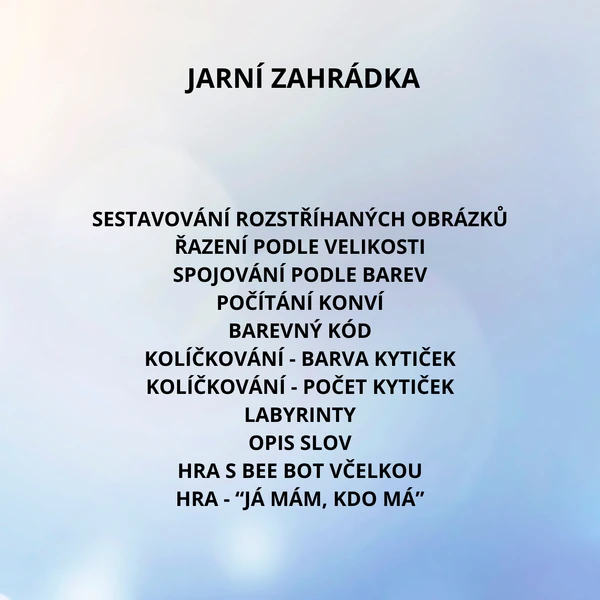 Jarní zahrádka