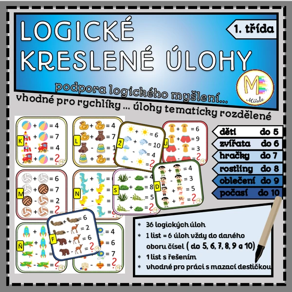 LOGICKÉ KRESLENÉ ÚLOHY- 1. třída