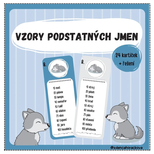Vzory podstatných jmen
