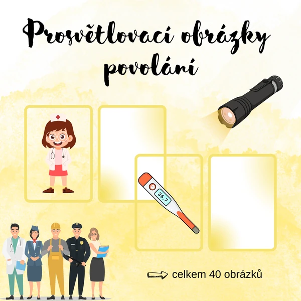 Prosvětlovací obrázky - povolání