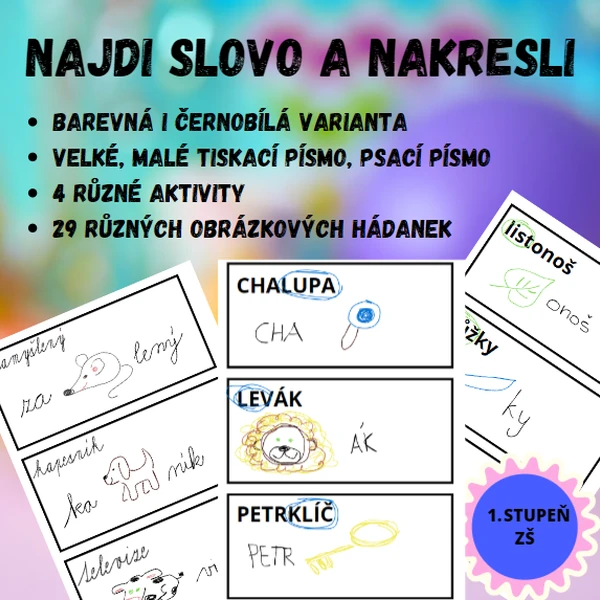 Najdi slovo a nakresli