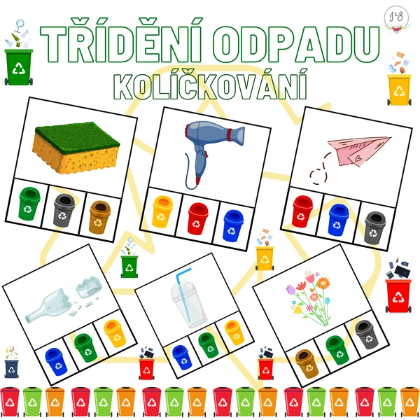 Třídění odpadu - kolíčkování