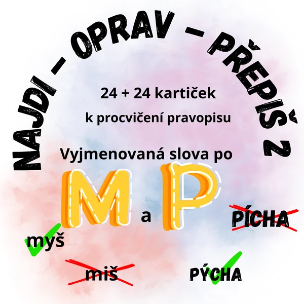 Najdi - oprav - přepiš 2