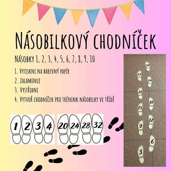 Násobilkový chodníček