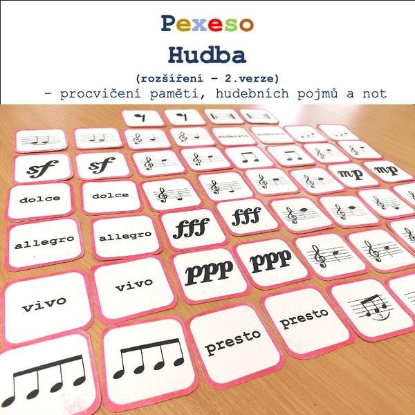 Hudba - pexeso (rozšíření)