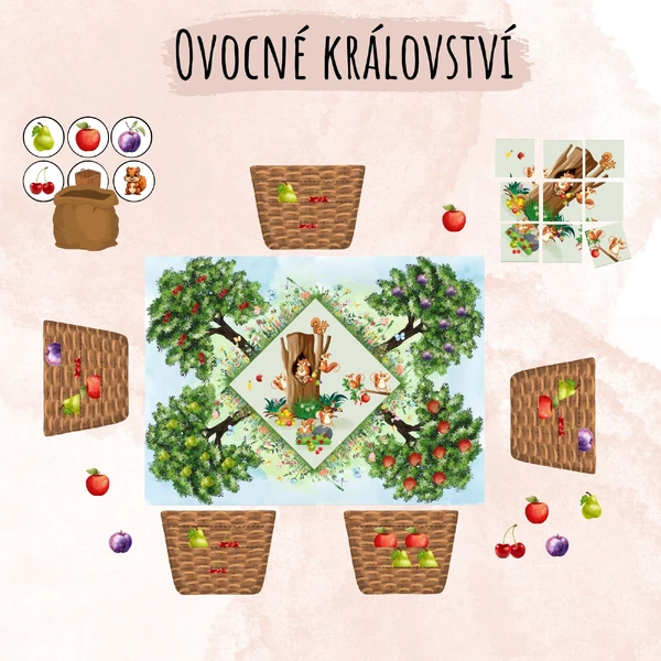 Desková hra - Ovocné království, ovoce 