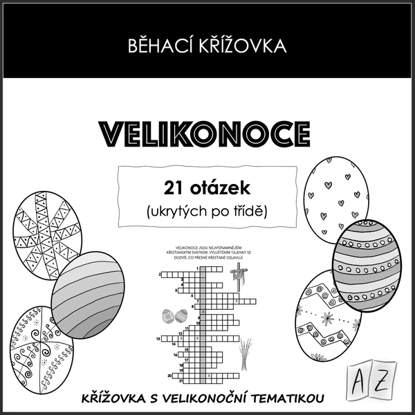 Běhací křížovka - Velikonoce