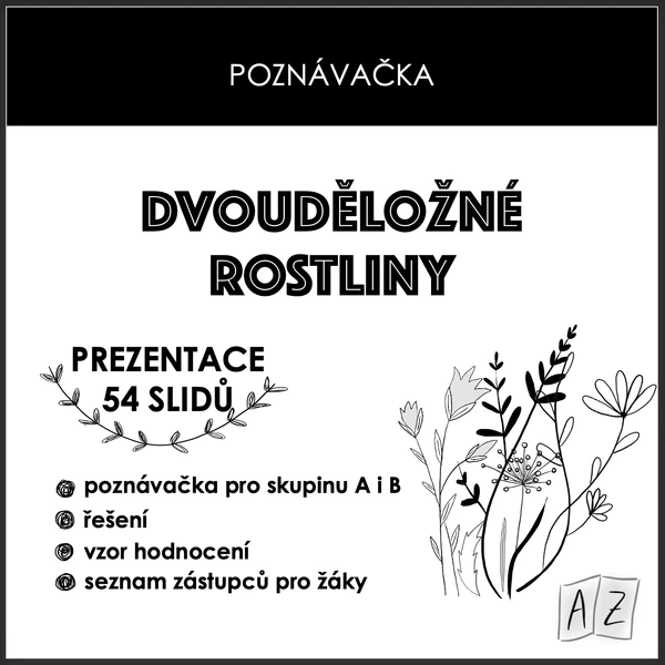 Poznávačka - dvouděložné rostliny