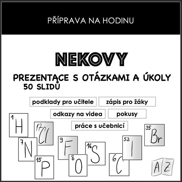 Příprava na hodinu - nekovy