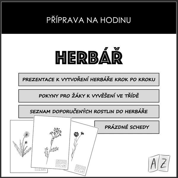 Příprava na hodinu - herbář