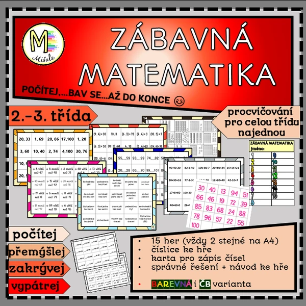 ZÁBAVNÁ MATEMATIKA- DO 100