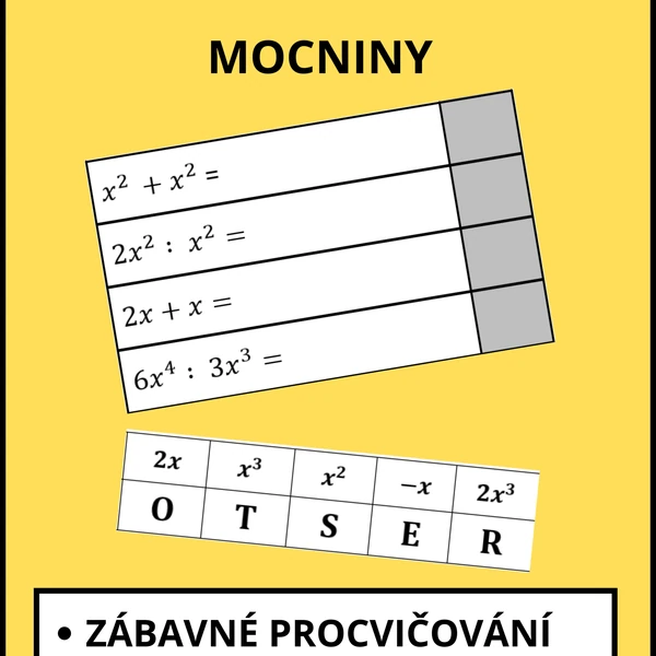 Mocniny - Křížovka