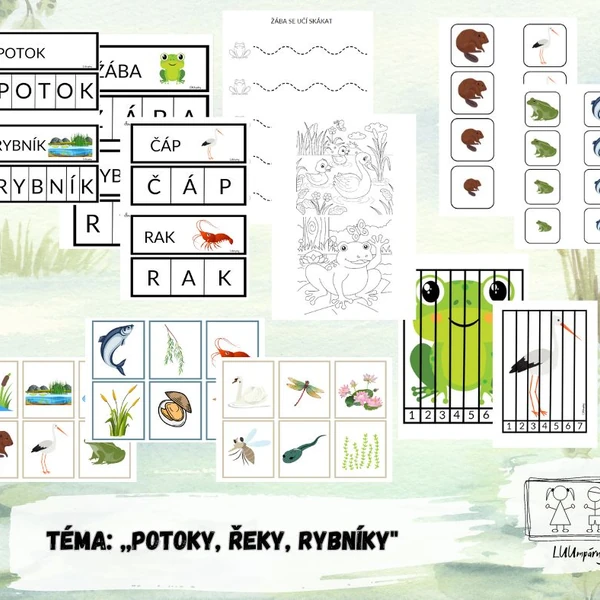Potoky, řeky a rybníky