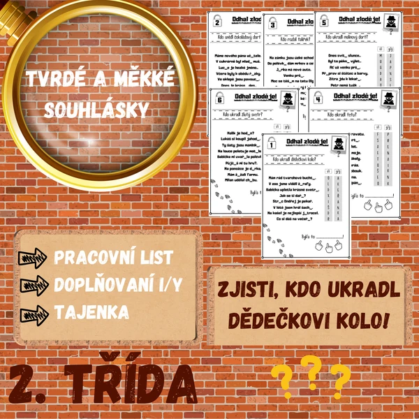Tvrdé a měkké souhlásky - Odhal zloděje!