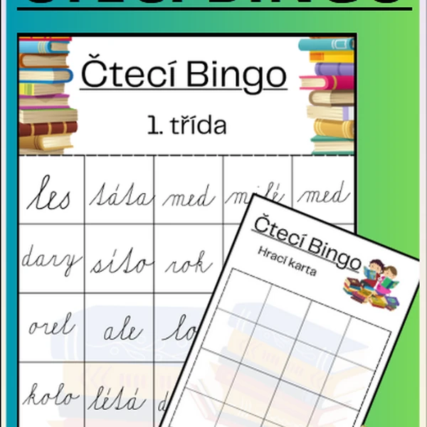 Čtecí Bingo - psací písmo