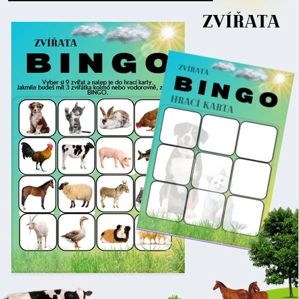 Domácí zvířata - BINGO