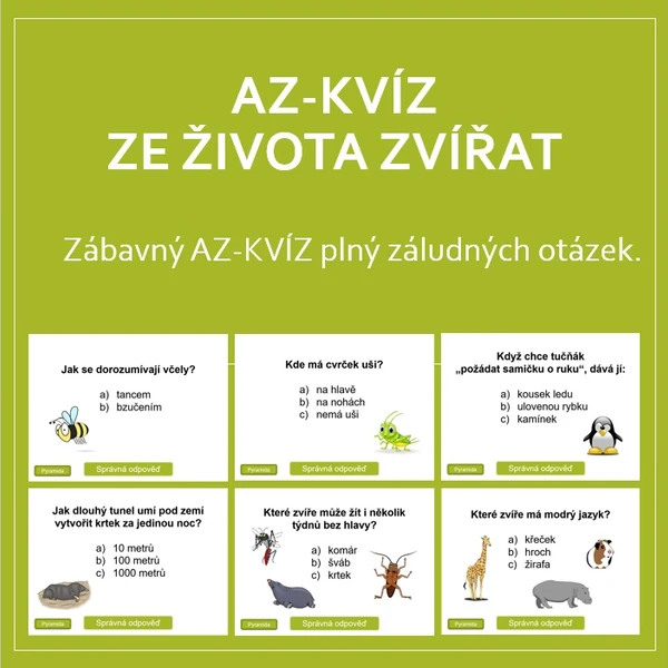 AZ-KVÍZ Ze života zvířat