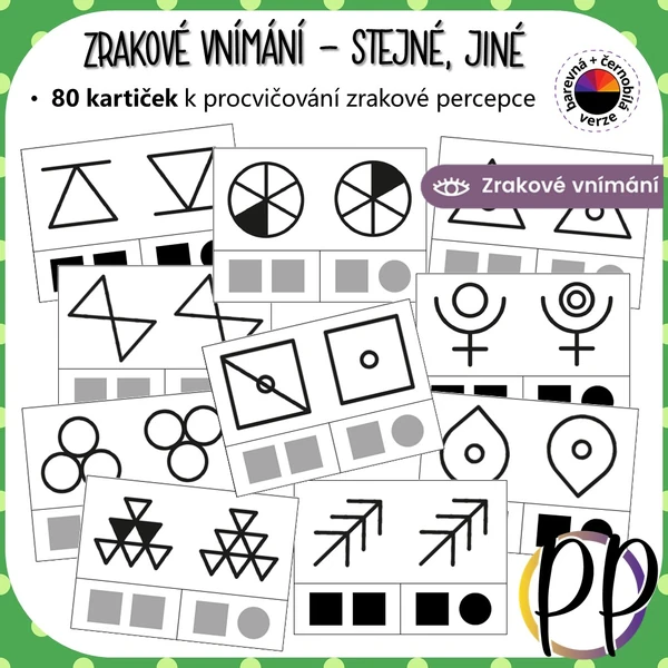 Zrakové vnímání - stejné, jiné