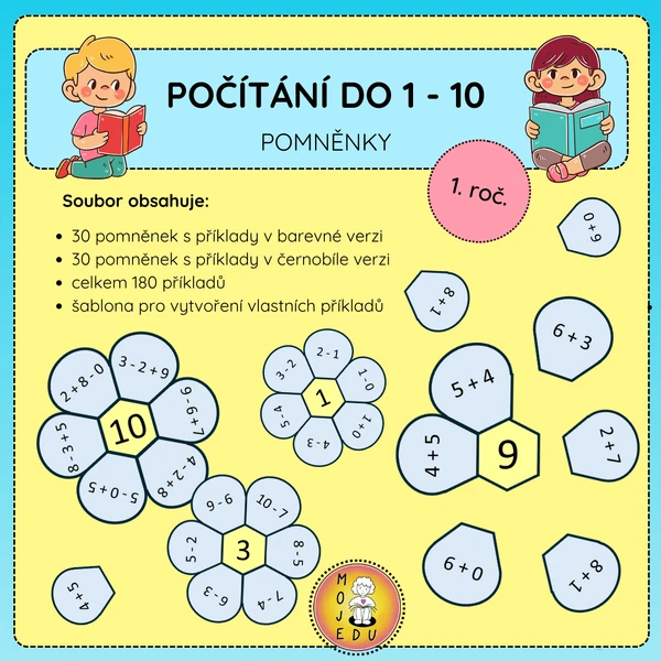 Počítání do 10 - Pomněnky