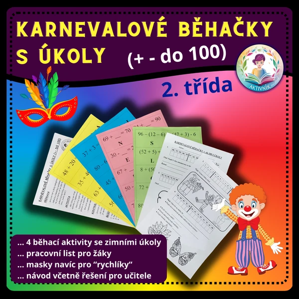 Karnevalové běhačky s úkoly