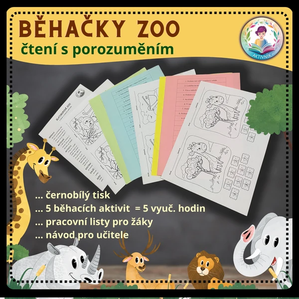 Běhačka ZOO - čtení s porozuměním