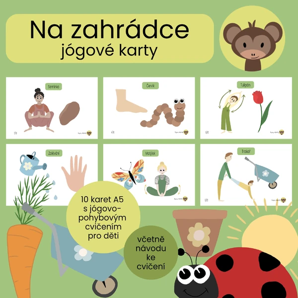 Na zahrádce - jógové karty
