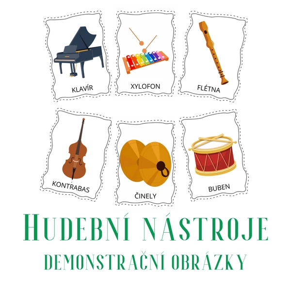 HUDEBNÍ NÁSTROJE - demonstrační obrázky