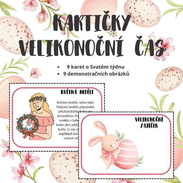 Demonstrační/komunikační kartičky velikonoční čas