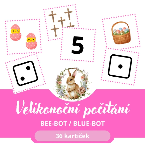 Velikonoční počítání (Bee-Bot / Blue-Bot)
