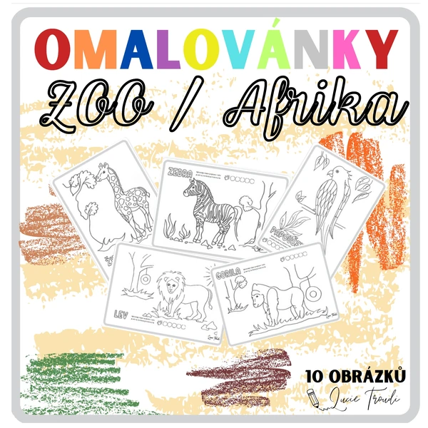 Omalovánky ZOO - AFRIKA