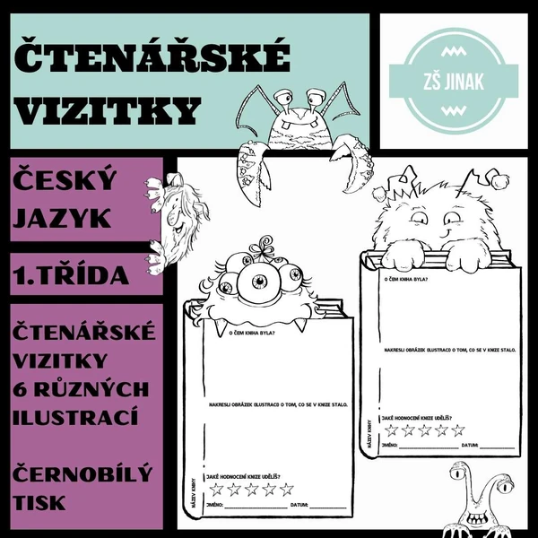 ČTENÁŘSKÉ VIZITKY pro první ročník