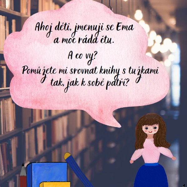 Kniha - Propojování knihy s tužkou
