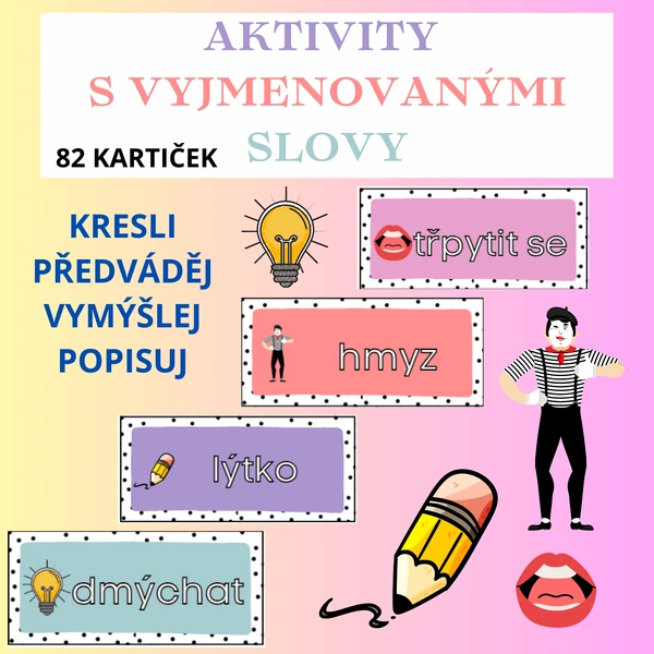 Aktivity s vyjmenovanými slovy