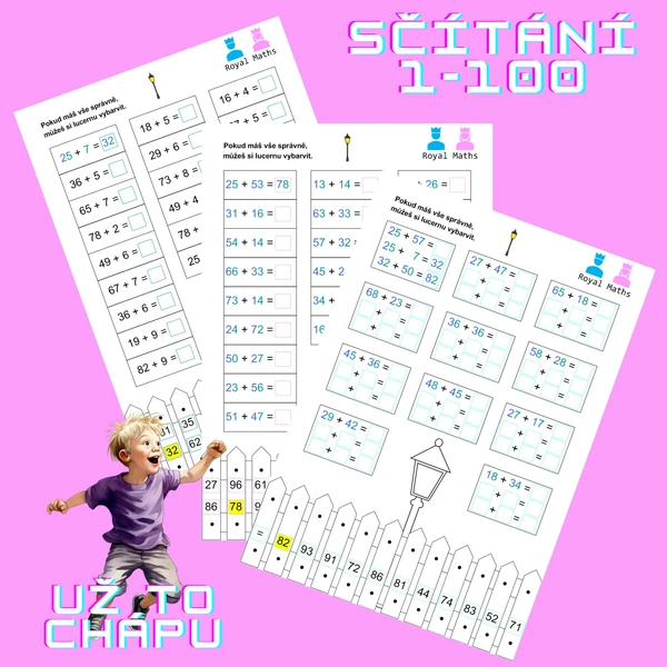 Sčítání 1-100